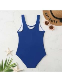 Colorblock Letter Sporty Swimsuits -Kids Clothing Shop P 20240527145035242 354