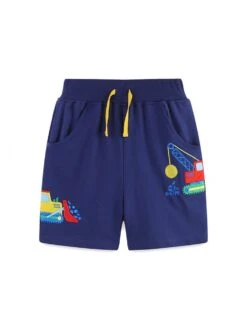 Lace Up Cotton Loose Boy Short Pants