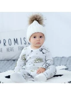 Star Crewneck Cotton Sleepsuits