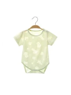 Crewneck Cotton Buckle Rompers