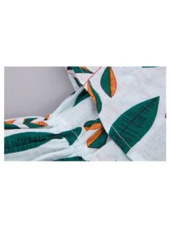 Pleated Crewneck Off Shoulder Girl Dresses -Kids Clothing Shop P 20240603113532151 919