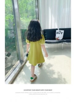 Solid Color Pure Color Princess Girl Dresses -Kids Clothing Shop P 20240603114545587 913