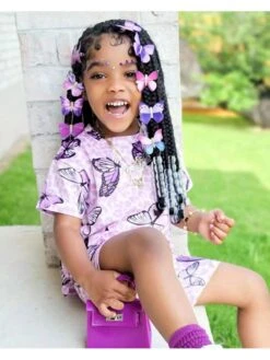 Animal Print Crewneck Knitting Girl Clothing Sets -Kids Clothing Shop P 20240603121004718 792