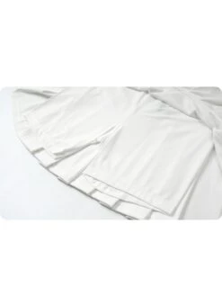 Pleated Pure Color Nylon Girl Bottoms -Kids Clothing Shop P 20240603134522474 470