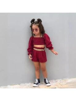 Chain Boat Neck Bodycon Girl Clothing Sets 8 Chain Boat Neck Bodycon Girl Clothing Sets -Kids Clothing Shop P 20240603160524853 889