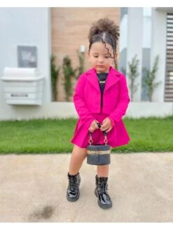 Pleated Solid Color Leisure Girl Clothing Sets -Kids Clothing Shop P 20240603162012186 299