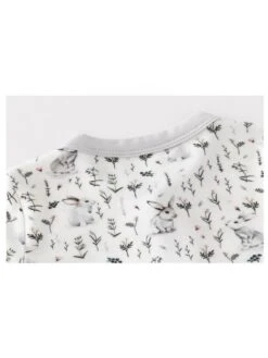 Maple Leaf Crewneck Fitted Rompers -Kids Clothing Shop P 20240603173017566 314