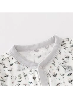 Maple Leaf Crewneck Fitted Rompers -Kids Clothing Shop P 20240603173018724 624