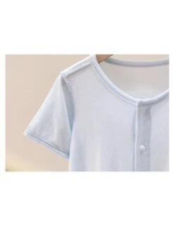 Solid Color Crewneck Loose Rompers -Kids Clothing Shop P 20240603181528628 406