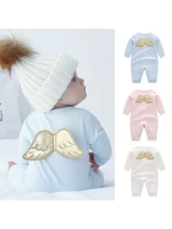 Crewneck Cotton Single Breasted Sleepsuits