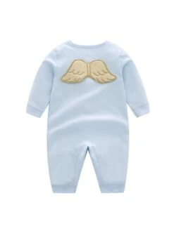 Crewneck Cotton Single Breasted Sleepsuits -Kids Clothing Shop P 20240603183516323 545