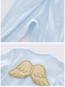 Crewneck Cotton Single Breasted Sleepsuits -Kids Clothing Shop P 20240603183517510 557