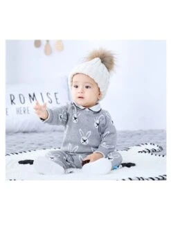 Animal Print Cotton Loose Sleepsuits -Kids Clothing Shop P 20240603185505812 671