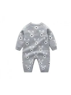 Animal Print Cotton Loose Sleepsuits -Kids Clothing Shop P 20240603185506433 155