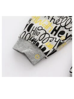 Letter Pattern Crewneck Cotton Sleepsuits -Kids Clothing Shop P 20240604112030552 854