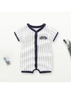 Colorblock Patchwork Crewneck Rompers -Kids Clothing Shop P 20240604115542226 897