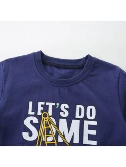 Letter Pattern Crewneck Knitting Boy Tops -Kids Clothing Shop P 20240604151506513 707