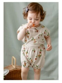 Crewneck Cotton Two Buttons Sets -Kids Clothing Shop P 20240604152023462 130