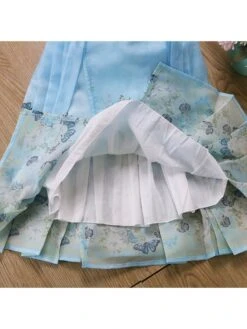 Butterfly Pattern Short Sleeve Princess Girl Clothing Sets -Kids Clothing Shop P 20240604154022351 755