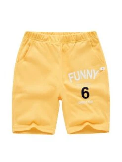 Letter Mid-rise Wide Leg Boy Pants