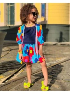 Flower Spaghetti Straps A-line Girl Clothing 3 Piece Sets -Kids Clothing Shop P 20240605111602683 535