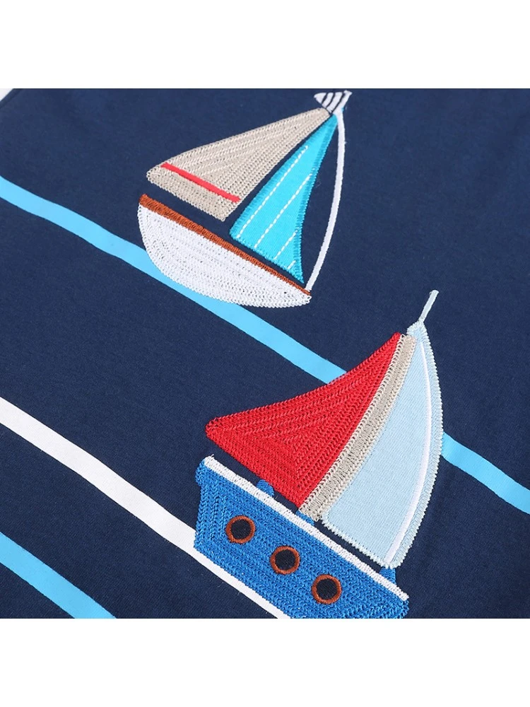 Cartoon Pattern Letter Pattern Crewneck Boy Clothing Sets 3 Cartoon Pattern Letter Pattern Crewneck Boy Clothing Sets - Image 3