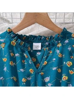 Flower Solid Color Princess Girl Dresses -Kids Clothing Shop P 20240605144436853 313