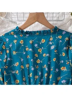 Flower Solid Color Princess Girl Dresses -Kids Clothing Shop P 20240605144437943 869