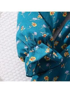 Flower Solid Color Princess Girl Dresses -Kids Clothing Shop P 20240605144438580 961