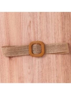 Solid Color With Belt Princess Girl Dresses -Kids Clothing Shop P 20240605150426707 433