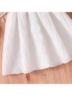 Solid Color With Belt Princess Girl Dresses -Kids Clothing Shop P 20240605150427281 869