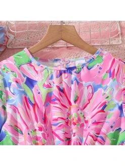 Flower Long Sleeve Princess Girl Dresses -Kids Clothing Shop P 20240606090002428 333