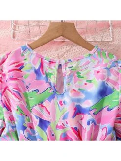 Flower Long Sleeve Princess Girl Dresses -Kids Clothing Shop P 20240606090002954 562