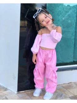 Solid Color Off Shoulder Cropped Girl Clothing Sets 8 Solid Color Off Shoulder Cropped Girl Clothing Sets -Kids Clothing Shop P 20240606091620944 512