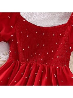 Dots Short Sleeve Princess Girl Dresses -Kids Clothing Shop P 20240606103217701 380