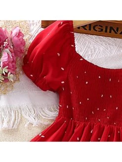 Dots Short Sleeve Princess Girl Dresses -Kids Clothing Shop P 20240606103218211 210
