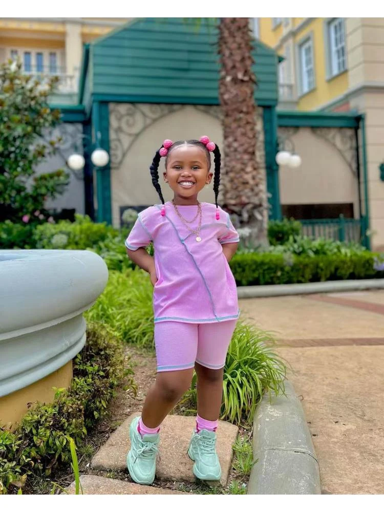 Patchwork Crewneck Loose Girl Clothing Sets 1 Patchwork Crewneck Loose Girl Clothing Sets