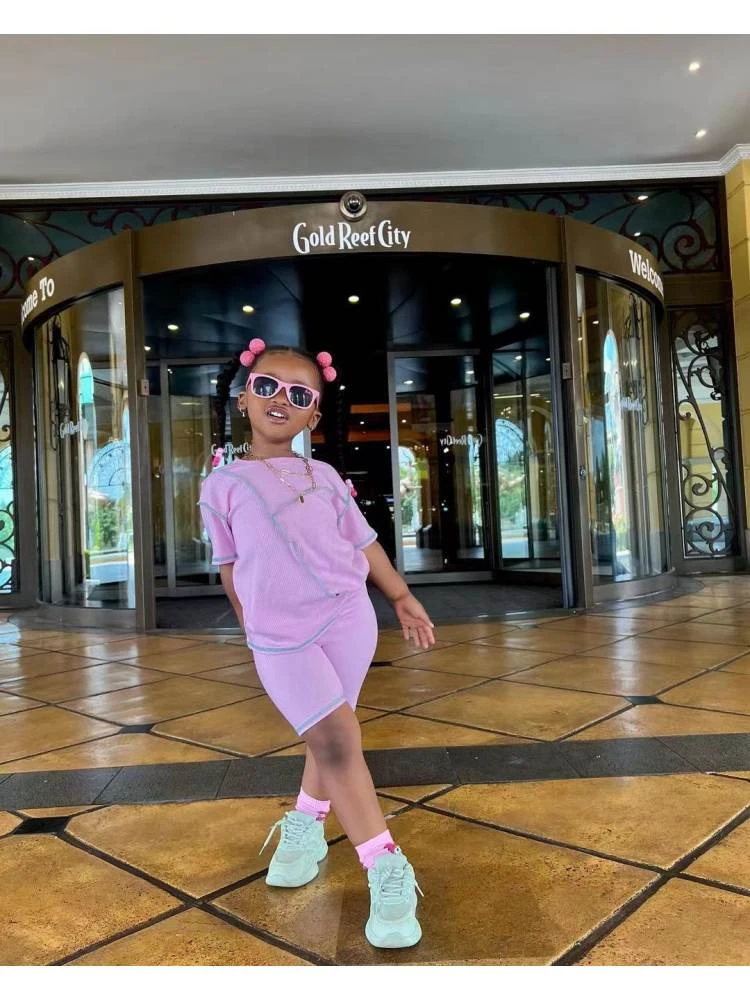 Patchwork Crewneck Loose Girl Clothing Sets 3 Patchwork Crewneck Loose Girl Clothing Sets - Image 3