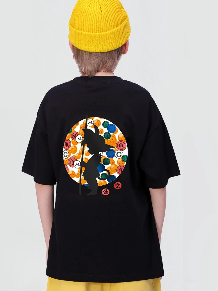 Cartoon Pattern Crewneck Loose Boy Tops 2 Cartoon Pattern Crewneck Loose Boy Tops - Image 2