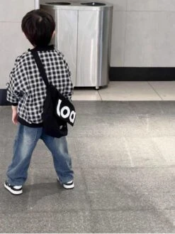 Letter Nylon Baseball Jacket Boy Coat -Kids Clothing Shop P 20240606115624557 317