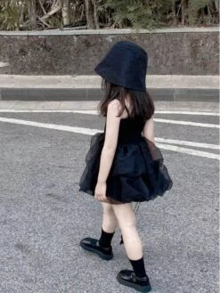 Solid Color Spaghetti Straps Cotton Girl Dresses -Kids Clothing Shop P 20240606120020828 781