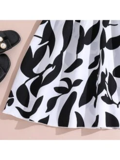 Flower Print One Button Girl Dresses -Kids Clothing Shop P 20240606142405962 781