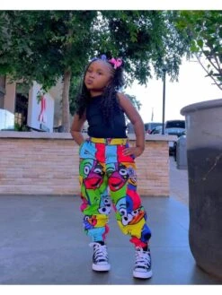 Pattern Crewneck Fitted Girl Clothing Sets -Kids Clothing Shop P 20240607110055380 776