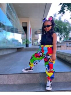 Pattern Crewneck Fitted Girl Clothing Sets -Kids Clothing Shop P 20240607110056600 629