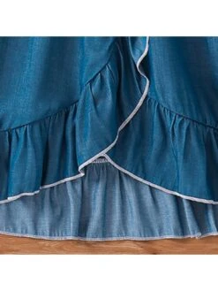 Bow Lacework Spaghetti Straps Girl Dresses -Kids Clothing Shop P 20240607110435556 523