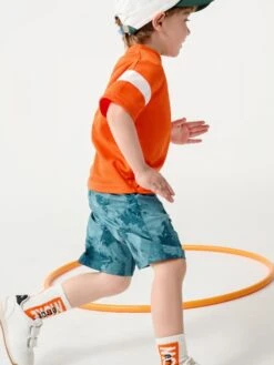 Cartoon Pattern Colorblock Leisure Boy Tops -Kids Clothing Shop P 20240607112823886 826