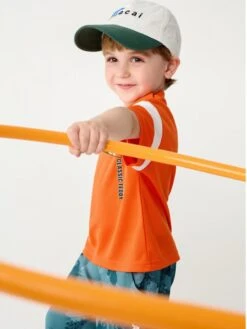 Cartoon Pattern Colorblock Leisure Boy Tops -Kids Clothing Shop P 20240607112824246 189