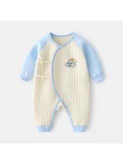 Lacework Crewneck Cotton Sleepsuits
