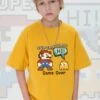 Cartoon Pattern Letter Pattern Cotton Boy Tops