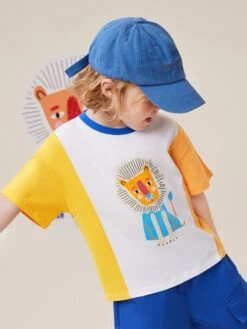 Colorblock Patchwork Loose Boy Tops -Kids Clothing Shop P 20240608100013374 202